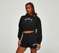 Hoodrich Womens Calor V2 Crop Hoodie - Black - Size M