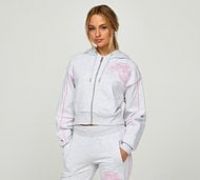 Mercier Womens OG Badge Piping Full Zip Hoodie - Grey - Size XL