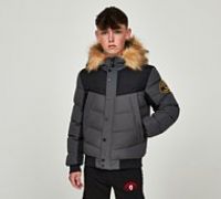 Zavetti Canada Junior Garbantini Bomber Jacket - Grey - Size S/B