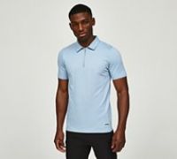 Belier Premium Zip Polo Shirt - Blue - Size M