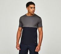 Belier Cut and Sew T-Shirt - Grey - Size S
