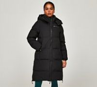 Monterrain Womens Horizon 2.0 Longline Puffer Jacket - Black - Size XL