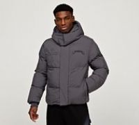 Dripmade Amity Scroll Puffer Jacket - Grey - Size M