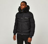 Mtissier DRU Puffer Bomber Jacket - Black - Size M