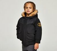 Zavetti Canada Nursery Garanto Bomber Jacket - Black - Size 3-4Y