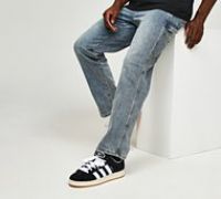 Authorized Authority Washed Loose Fit Denim Carpenter Jean - Blue - Size 32