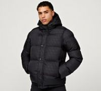Alessandro Zavetti Dellucci 2 in 1 AOP Puffer Jacket - Black - Size XL