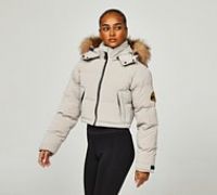 Zavetti Canada Womens Bellucci 2.0 Crop Jacket - White - Size S
