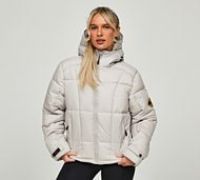 Zavetti Canada Guilia Cropped Padded Jacket - Ecru - White