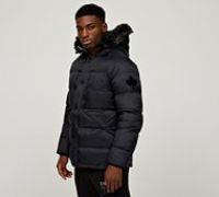 Zavetti Canada Eremo Puffer Parka Jacket - Black - Size XS