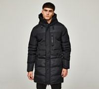 Zavetti Canada Sarillon 2.0 Longline Puffer Parka Jacket - Black - Size S