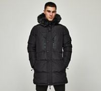 Zavetti Canada Taillio Long Puffer Jacket - Black - Size XL