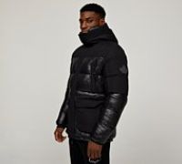 Zavetti Canada Takovi Puffer Parka Jacket - Black - Size 2XL