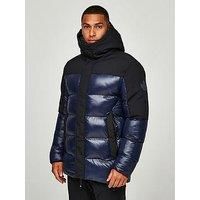 Zavetti Canada Takona Padded Parka Jacket - Navy Blazer
