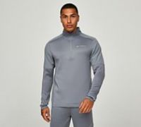 Monterrain Vinson 2.0 Quarter Zip Long Sleeve T-Shirt - Grey - Size S