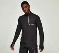 Monterrain Ramble 3.0 Quarter Sleeve Long Sleeve T-Shirt - Black - Size 2XL