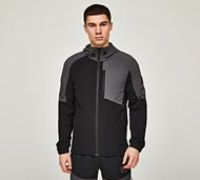 Zavetti Canada Atarezzi 2.0 Woven Zip Through Hoodie - Black - Size XL