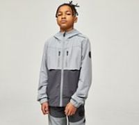 Zavetti Canada Junior Revosso Woven Full Zip Hoodie - Grey - Size M/B