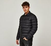 Alessandro Zavetti Bertoni Quilted Overshirt - Black - Size XS