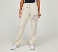 Mercier Womens Raw Edge OG Badge Open Hem Fleece Pant - Beige - Size L