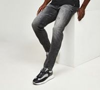 CLBR Slim Fit Washed Relax Fit Denim Jean - Grey - Size 34