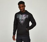 Alessandro Zavetti Growler Patch Overhead Hoodie - Black - Size XL