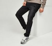 Alessandro Zavetti Venuzio Loose Stacked Fit Jean - Black - Size 36