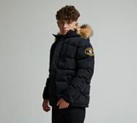 Zavetti Canada Junior Oshawa 3.0 Puffer Parka Jacket - Black - Size L/B