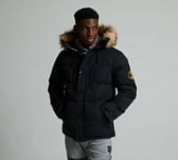Zavetti Canada Oshawa 2.0 Puffer Parka Jacket - Black - Size S