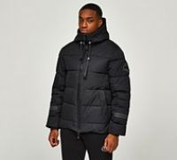 Zavetti Canada Cavatalli Puffer Parka Jacket - Black - Size M