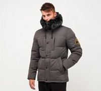 Zavetti Canada Oshawa 2.0 Puffer Parka Jacket - Grey - Size XS