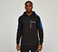 Mtissier Blaise Zip Pocket Overhead Hoodie - Black - Size L