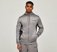 Mtissier Ryad Full Zipped Hoodie - Grey - Size XS
