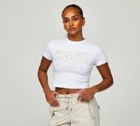 Mercier Womens City Dream Baby T-Shirt - White - Size XL