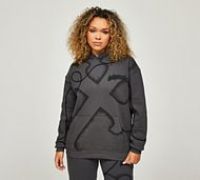 Dripmade Womens Hostile Overhead Hoodie - Grey - Size S