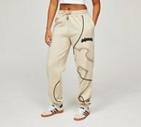 Dripmade Womens Hostile Cuff Jogger - Beige - Size S