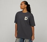 Dripmade Womens Dismantle Boyfriend T-Shirt - Grey - Size S