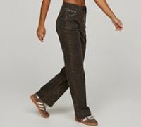 Forena Womens Hunter Denim Jean - Brown - Size XL