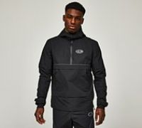 Dripmade Karma Quarter Zipped Overhead Windbreaker - Black - Size XS