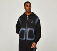 Dripmade Carpenter Spray Full Zip Hoodie - Black - Size M