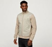 CLBR Woven Overlay Full Zipped Tracktop - Beige - Size 2XL