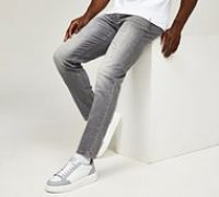 Celebre Straight Fit Washed Denim Jean - Grey - Size 38