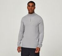 CLBR Half Zip Knitted Track Top - Grey - Size L