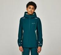 Monterrain Junior Katla Woven Zip Through Hoodie - Green - Size L/B
