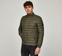 Alessandro Zavetti Tavola Quilted Hybrid Bomber Jacket - Green - Size XS