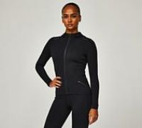 Monterrain Womens Altitude 2.0 Full Zip Track Hooded Jacket - Black - Size XL