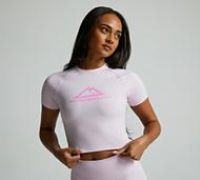 Monterrain Womens Glide Baby T-Shirt - Pink - Size XS