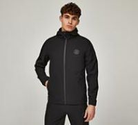 Zavetti Canada Meratio Woven Full Zip Hoodie - Black - Size L