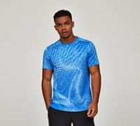 Monterrain Quantum Jacquard T-Shirt - Blue - Size XS