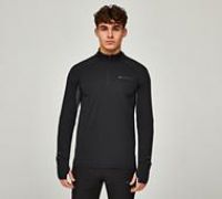 Monterrain Interval Long Sleeve Quarter Zip Top - Black - Size XL